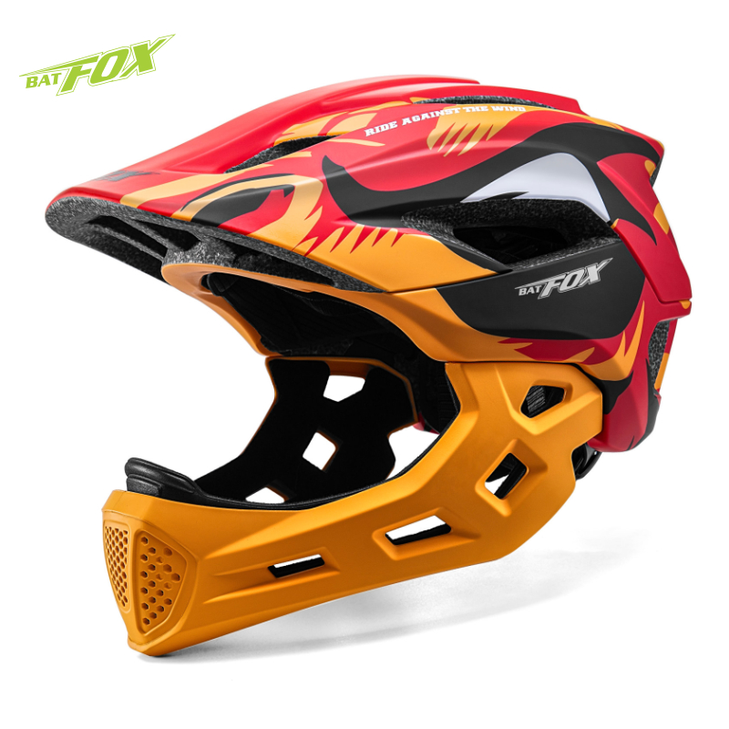 BATFOX Kids Full Face Bike Hel - Running Gear For Kids ulasan dan harga