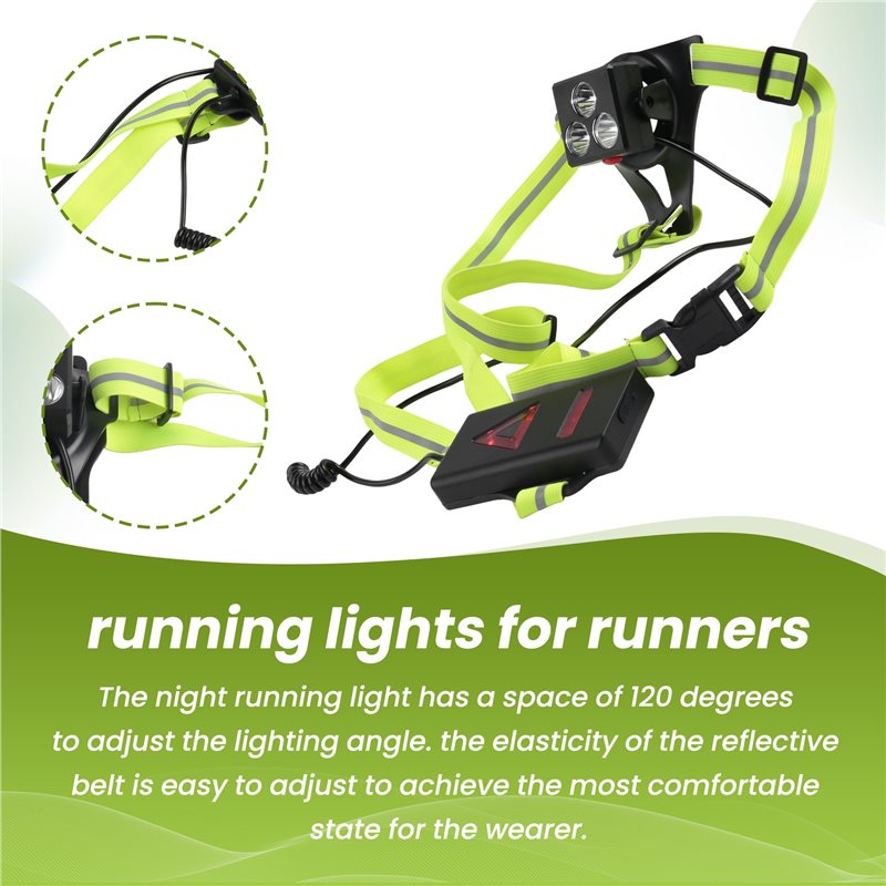 Quality Night Running Lights F - Running Gear Night ulasan dan harga