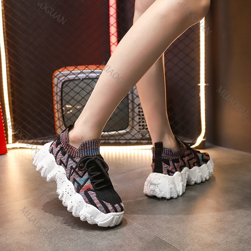 Women Chunky Sneakers Breathab - Running Gear Ladies ulasan dan harga