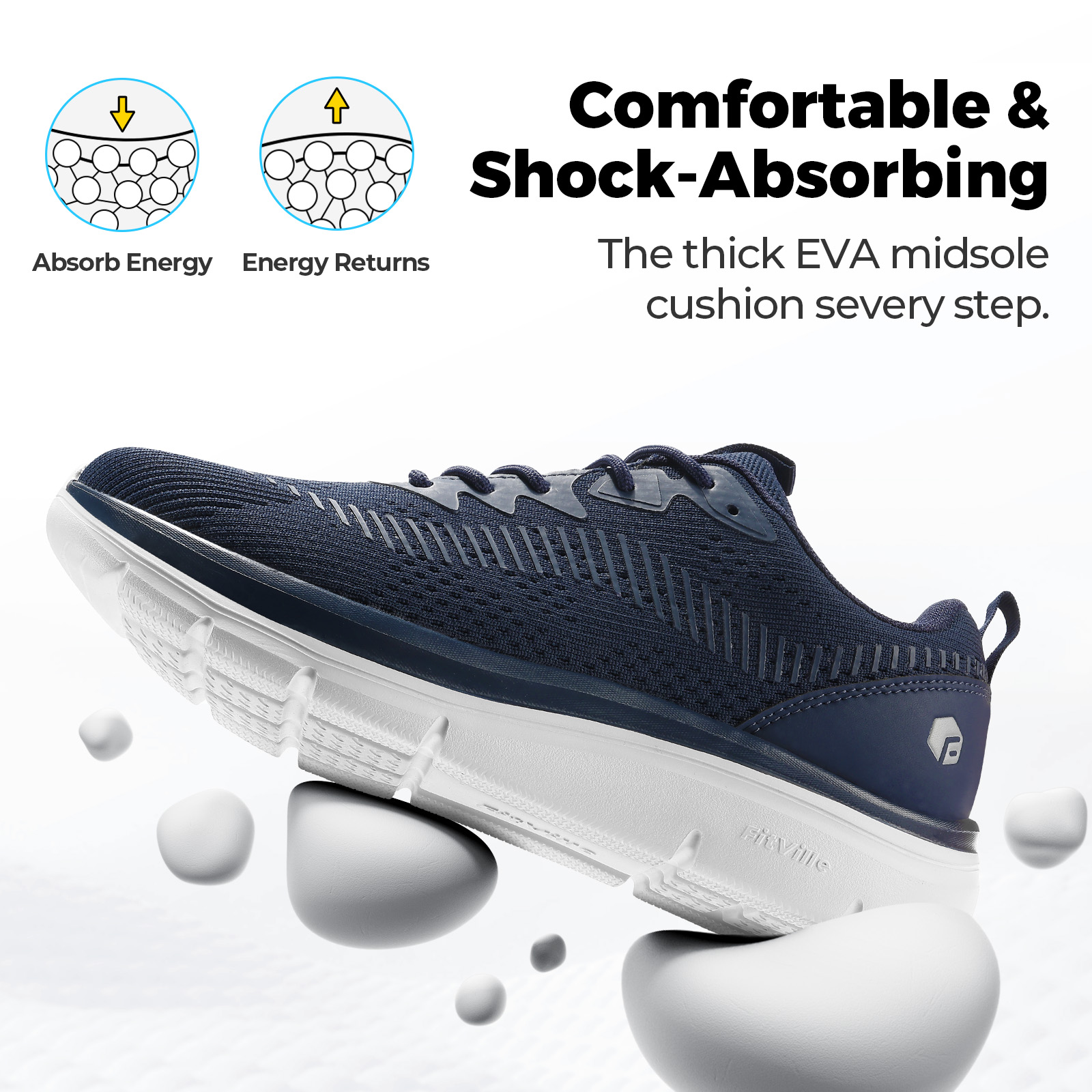 FitVille Men's Walking Shoes L - Running Z ulasan dan harga