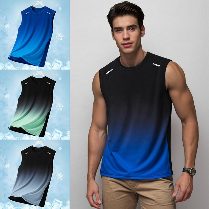 Men Gradient Sports Vest Light - Running Gears ulasan dan harga