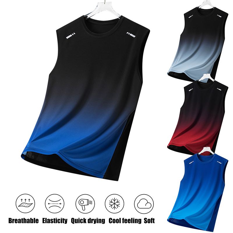 Men Gradient Sports Vest Light - Running Gears ulasan dan harga