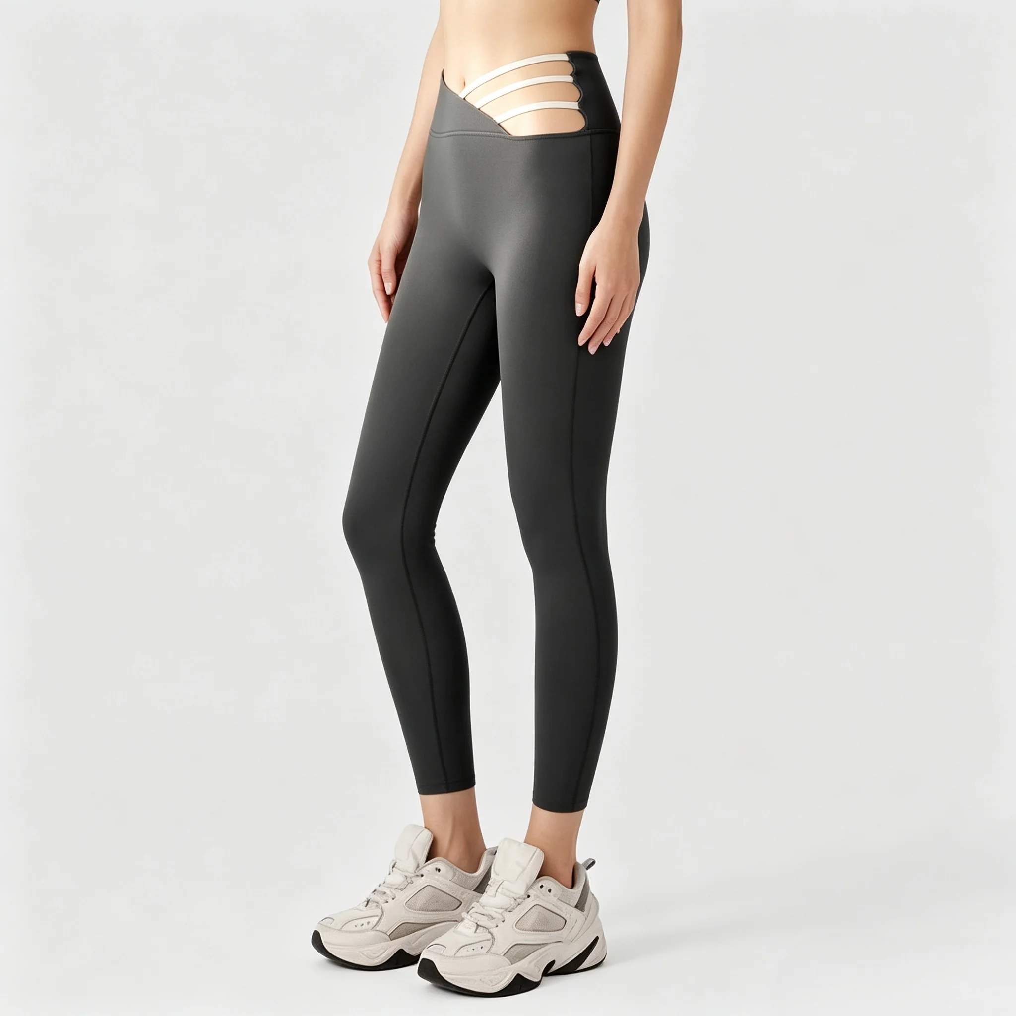 Women Hollow Out Ripped Yoga L - Running Gear Outfit ulasan dan harga