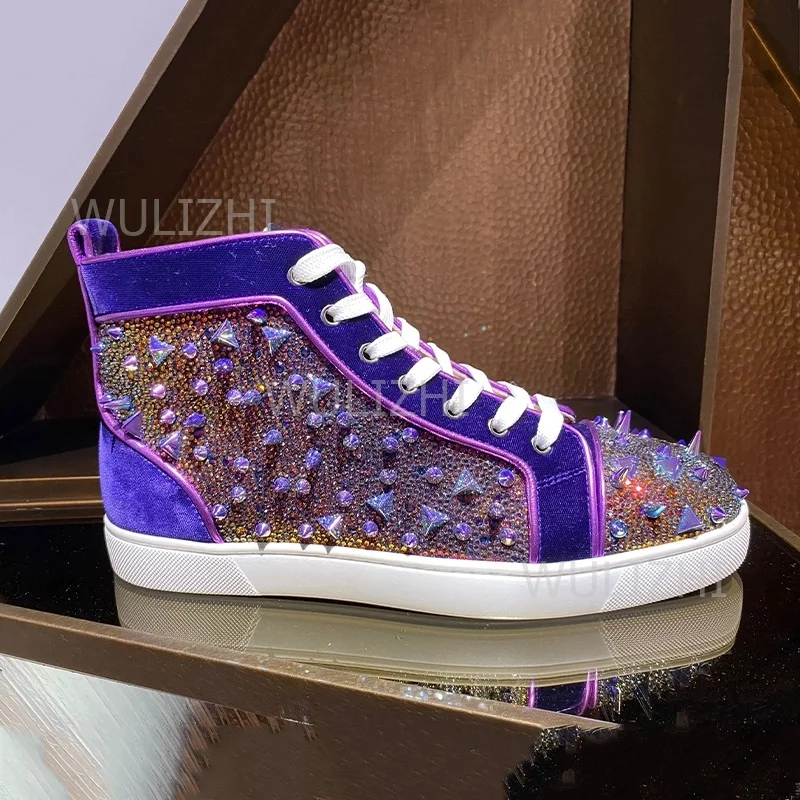 Dark Purple Crystal Rivet Men  - Running Gear Ladies ulasan dan harga