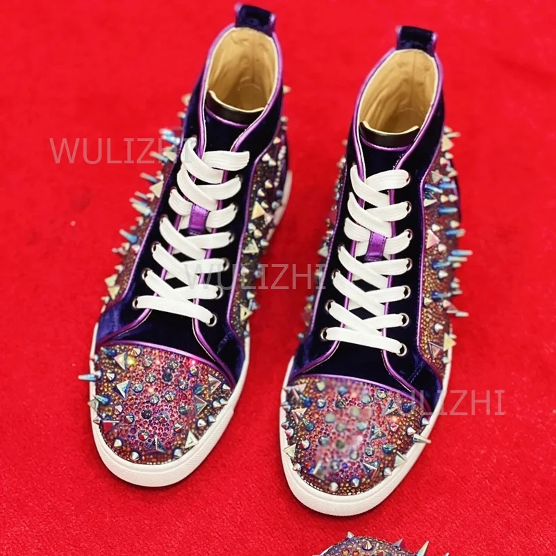 Dark Purple Crystal Rivet Men  - Running Gear Ladies ulasan dan harga