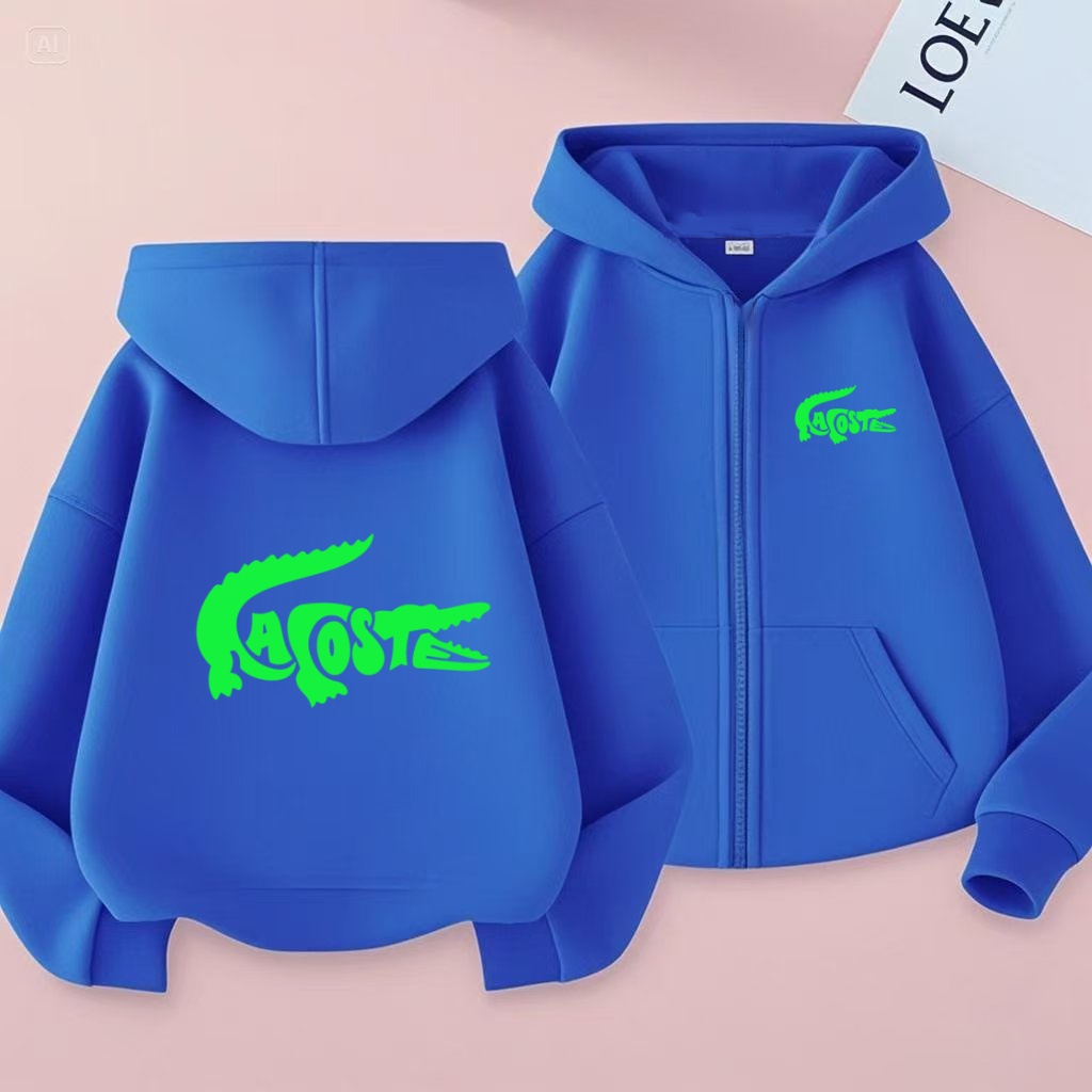 Kids Long Sleeves Cardigan Hoo - Running Gear For Kids ulasan dan harga
