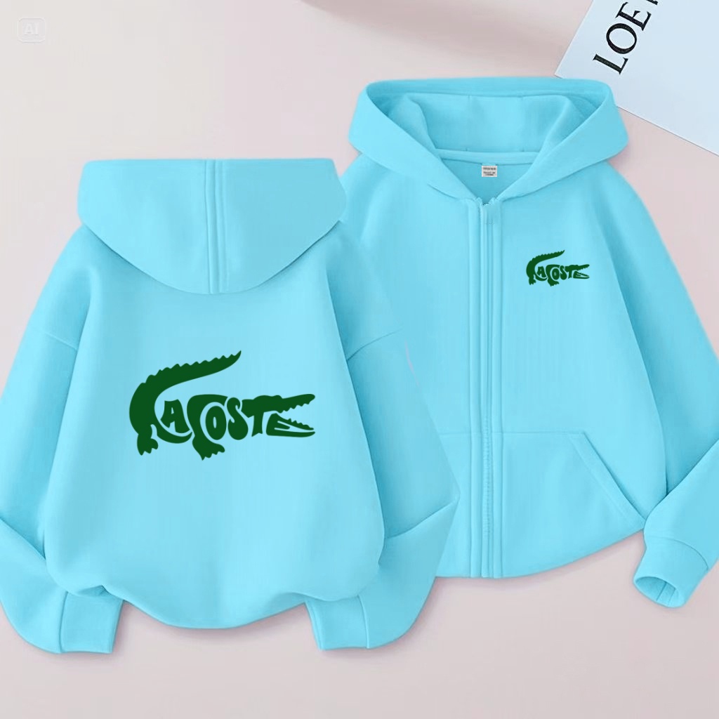 Kids Long Sleeves Cardigan Hoo - Running Gear For Kids ulasan dan harga