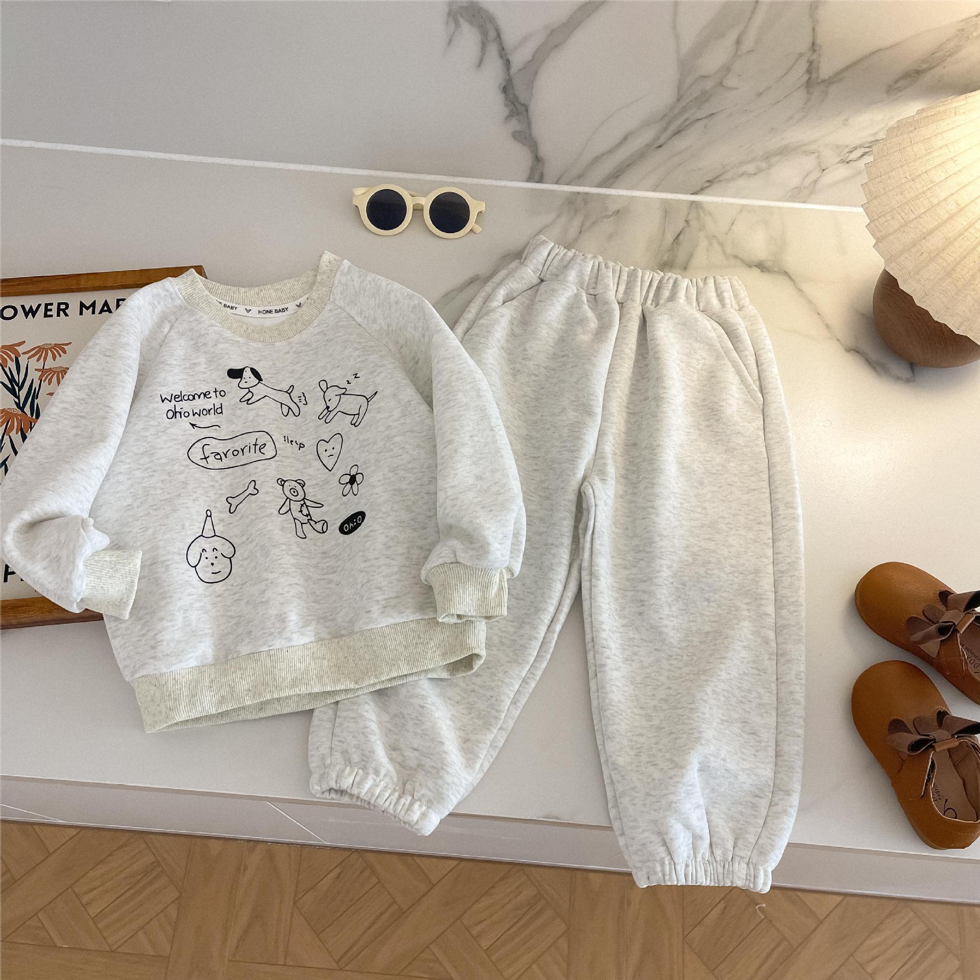 Boys Girls Casual Sets Autumn  - Running Gear For Kids ulasan dan harga